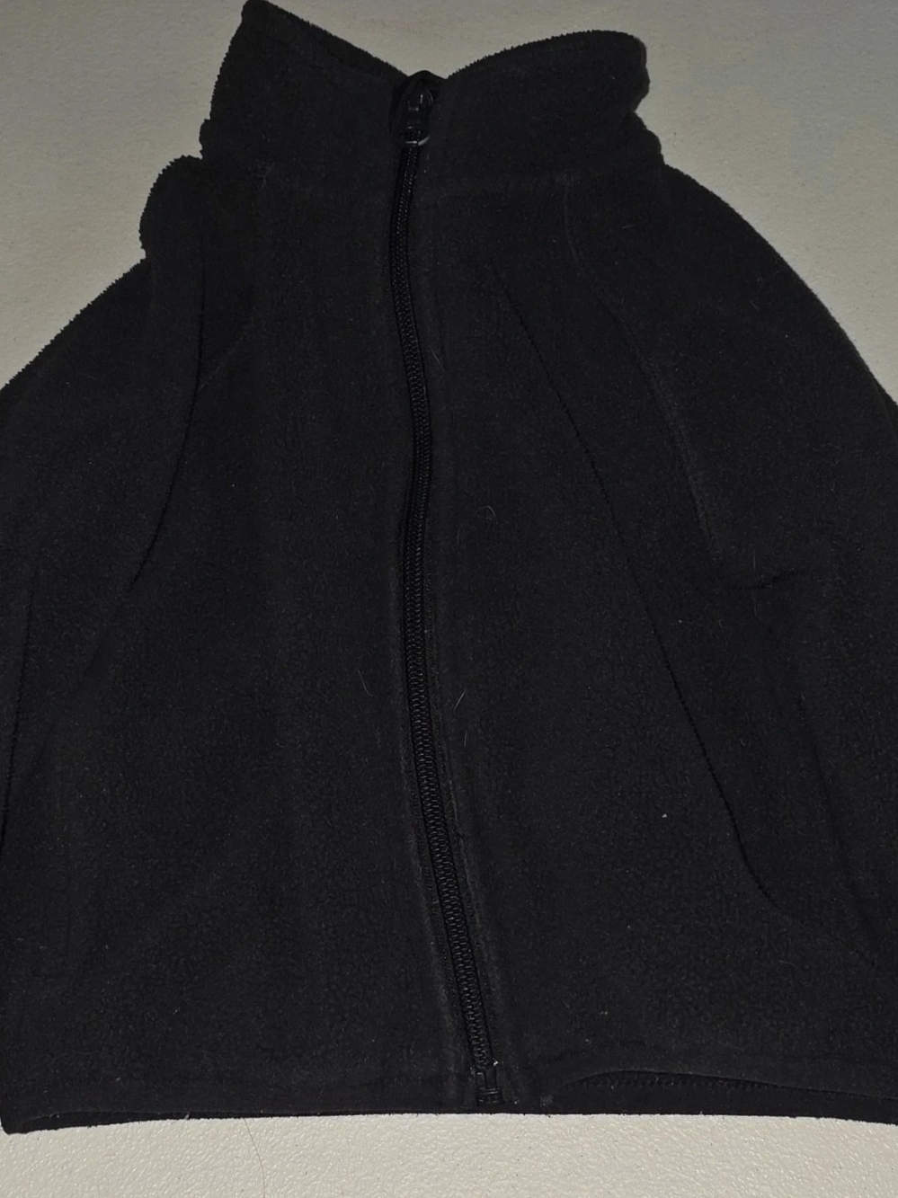 wonder nation Black Full-Zip Lightweight Fleece Jacket